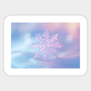 Snow Flake Nature Serene Tranquil Peace Sticker